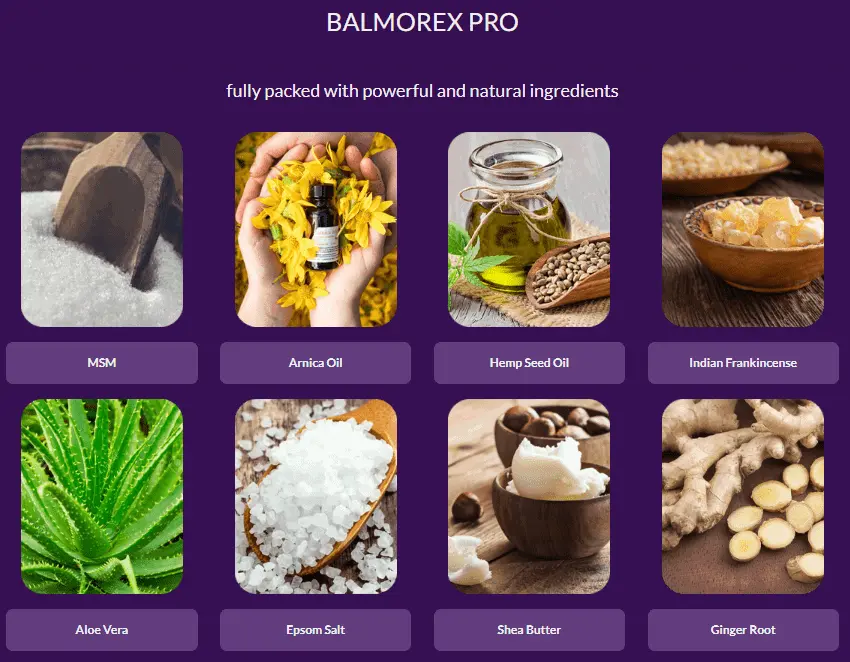 balmorex pro ingredients